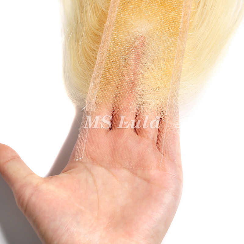 Virgin Hair #613 Blonde 2X6 HD Lace Closure - 图片 9